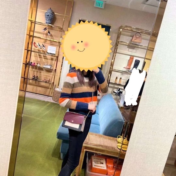 NWT Tory Burch Robinson Color-Block Double-Strap Convertible Shoulder Bag - Picture 3 of 14